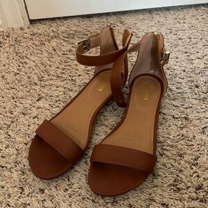 brown wedges size 9